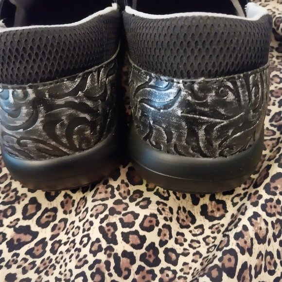 2459 Size 9 Alegria Dwette Cultivate Grey and Black Shoes - Picture 5 of 9